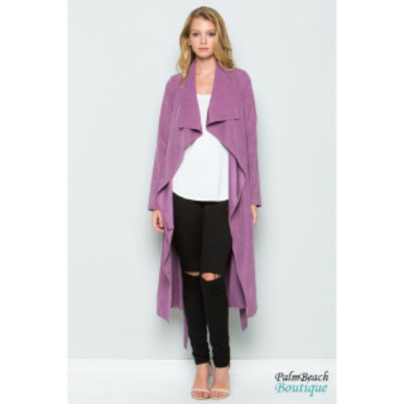 lavender duster cardigan